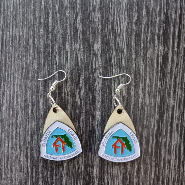 FNST Logo Dangle Earrings