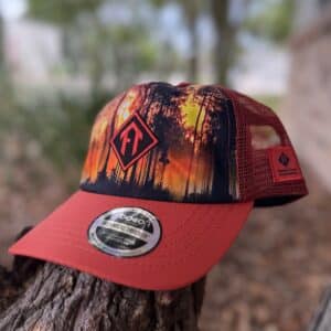Sunset on the FT Trucker Hat