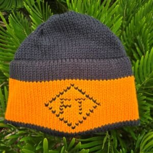 Hand-Knit Black Winter Hat