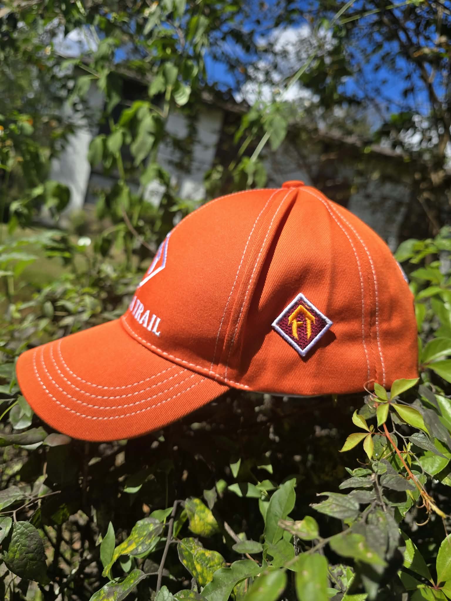 Cotton Orange Cap - Image 3