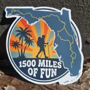 1,500 Miles of Fun Sticker